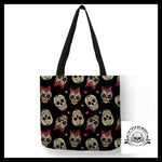 Sac à Main Tête de Mort Noeuds Rose