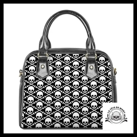 Sac à Main Tête de Mort Os en Croix