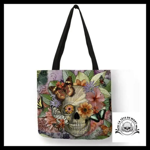 Sac à Main Tête de Mort Papillons
