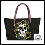 Sac à Main Tête de Mort Tournesols
