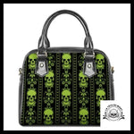 Sac à Main Tête de Mort Vert Fluo