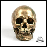 Sculpture Tête de Mort Crâne Bronze