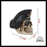 Sculpture Tête de Mort Crâne Pirate