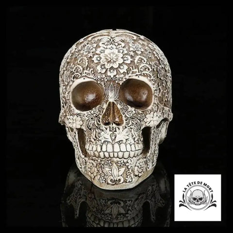 Sculpture Tête de Mort Mexicaine