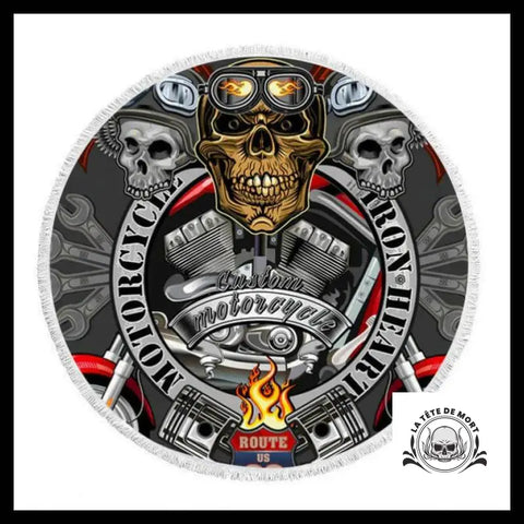 Serviette Crâne Biker