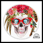 Serviette Crâne Lunettes