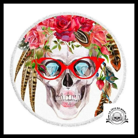 Serviette Crâne Lunettes