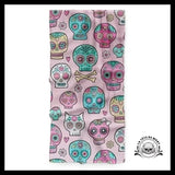 Serviette Crâne Mexicain Coloré