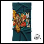 Serviette Crâne Mexicain Couleurs