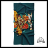 Serviette Crâne Mexicain Couleurs