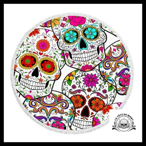 Serviette Crâne Mexicain Jour des Morts