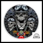Serviette Crâne Motard