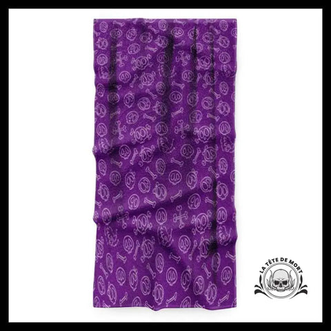 Serviette Crâne Violet