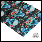 Serviette de Plage Tête Mort Fleurie