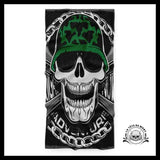 Serviette Tête de Mort Casque