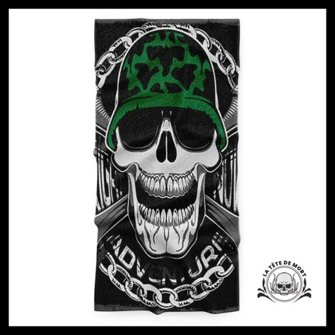 Serviette Tête de Mort Casque