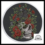 Serviette Tête de Mort Corbeau