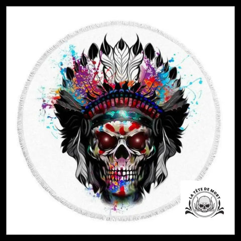 Serviette Tête de Mort Démon