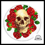 Serviette Tête de Mort Gothique