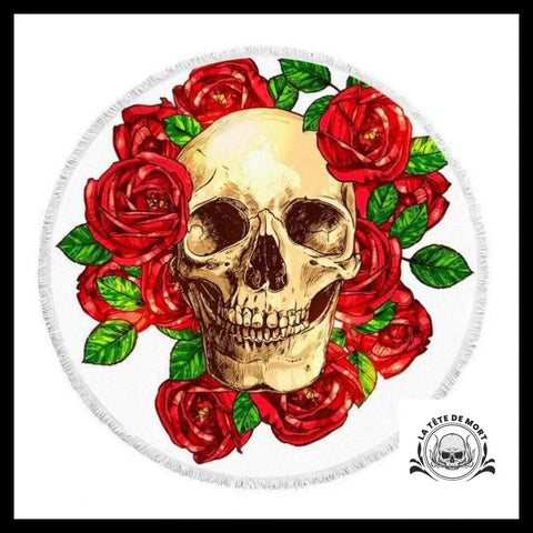 Serviette Tête de Mort Gothique