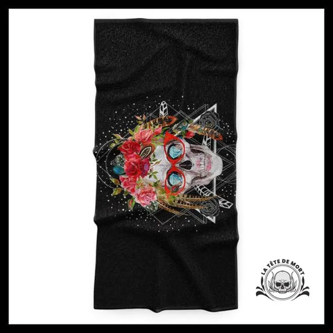 Serviette Tête de Mort Lunette