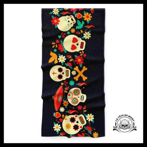 Serviette Tête de Mort Mexicaine