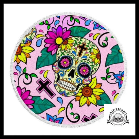 Serviette Tête de Mort Mexicaine Sombrero