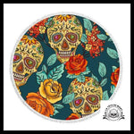 Serviette Tête de Mort Mexicaine Vintage