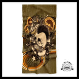 Serviette Tête de Mort Punk