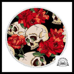 Serviette Tête de Mort Romantique