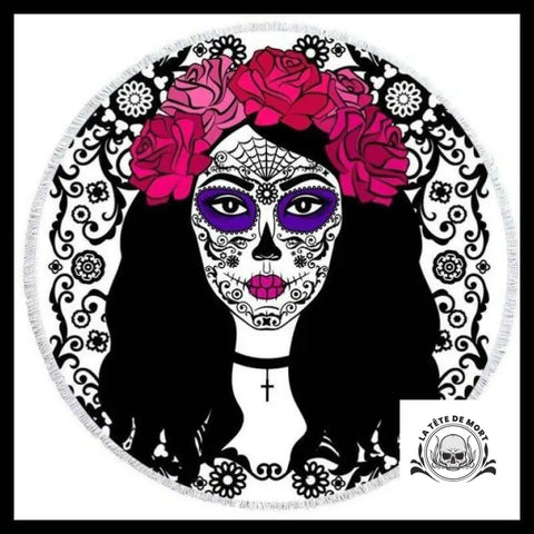 Serviette Tête de Mort Santa Muerte