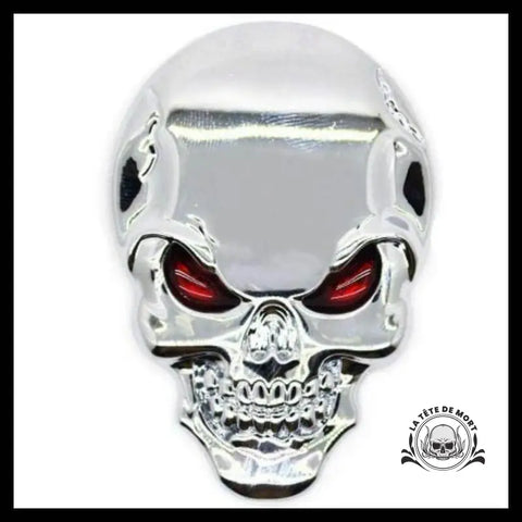 Sticker Crâne Argent