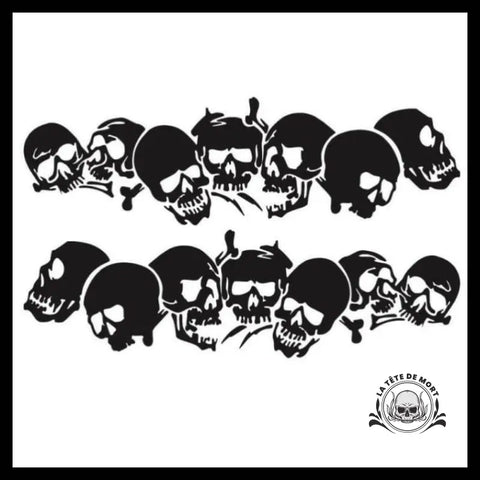Sticker Crâne Fracturé