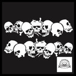 Sticker Crâne Fracturé
