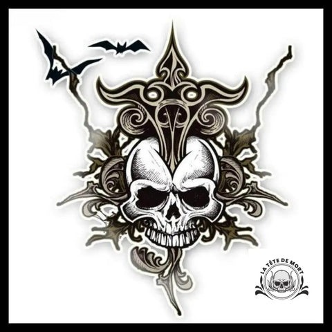 Sticker Crâne Gothique