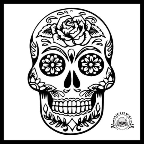 Sticker Crâne Mexicain Homme