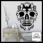 Sticker Crâne Mexicain Noir et Blanc