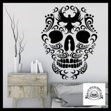 Sticker Crâne Mexicain Noir et Blanc
