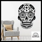 Sticker Crâne Mexicain Réaliste