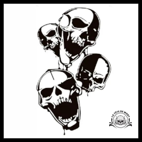 Sticker Crâne Noir