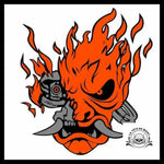 Sticker Crâne Robot