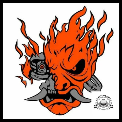 Sticker Crâne Robot