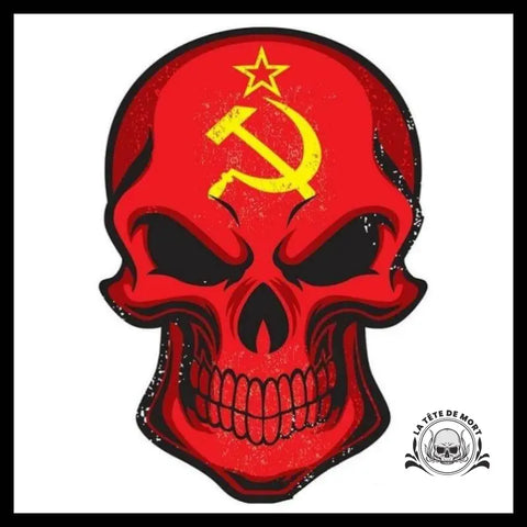 Sticker Crâne Rouge