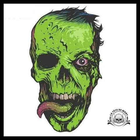 Sticker Crâne Zombie