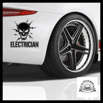 Sticker Electrician Skull