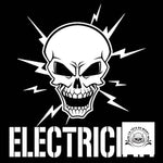 Sticker Electrician Skull