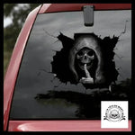 Sticker Faucheuse Noir et Blanc