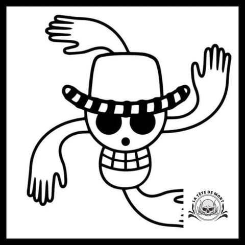 Sticker Skull Cartoon