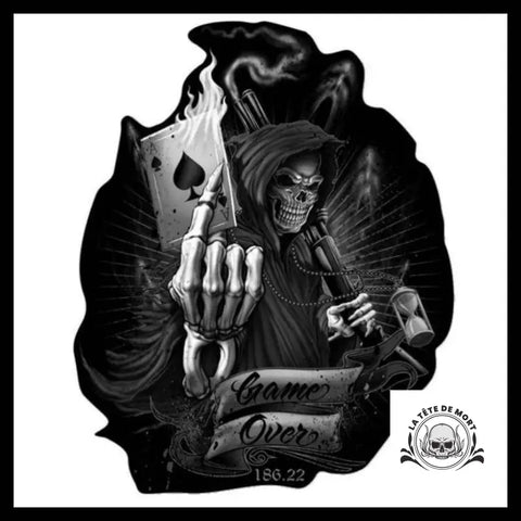 Sticker Skull Faucheuse