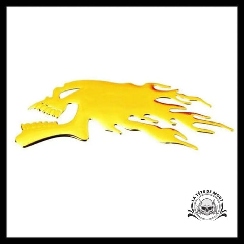 Sticker Skull Gold